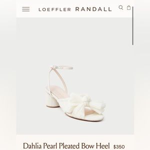 Loeffler Randall Dahlia Pearl Pleated Bow Heel